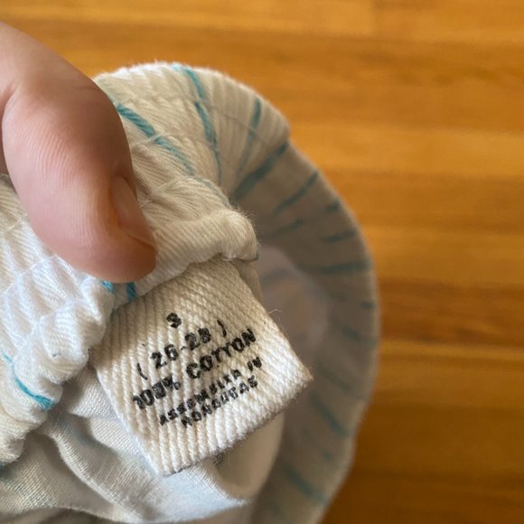 Shorts, Teal & White Striped, Vintage Gap Sport - Picture 4 of 7